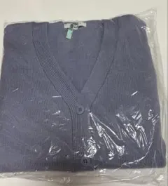 カーディガン　濃い青