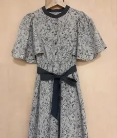 ★GRL花柄ケープ風ワンピースウエストリボン★のサムネイル