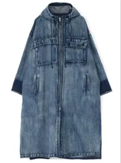 ワイズ デニムフーデットコートドレス y's HOODED COAT DRESS ワイズ デニムフーデットコートドレス y's HOODED COAT DRESS - メルカリ