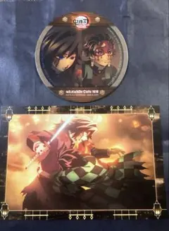 鬼滅の刃 半券ポストカード 義勇 炭治郎 ufotable 移動する コースター