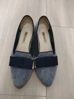 【美品！早いもの勝ち】DIANA デニムフラットシューズ