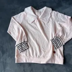 襟付きピンク長袖トップス　120センチ