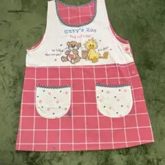 Suzy's Zoo エプロン ピンク チェック柄 保育士