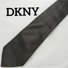 DKNY ストライプ シルクネクタイ
