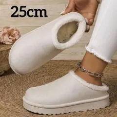 サンダル 25 40 ムートンサンダル モックシューズ 秋冬 あったか　白