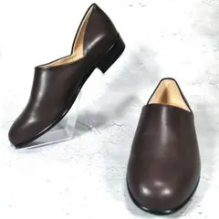 人気定番デザイン 新品 ハルタ【25.5】スポックシューズ ダークブラウン 軽量