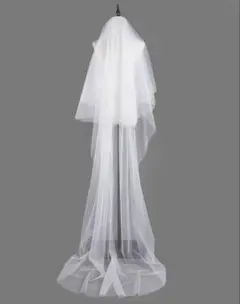 ウェディングロングベール　コーム付き