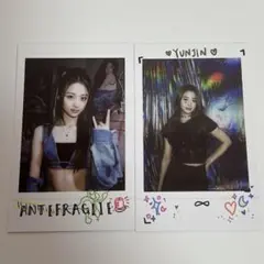 LESSERAFIM「ANTIFRAGILE」インスタントフォトカード　ユンジン LESSERAFIM ユンジン ANTIFRAGILE トレカ フォト カード YUNJIN