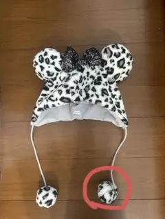 ディズニー　ヒョウ柄ファンキャップ　ミニー