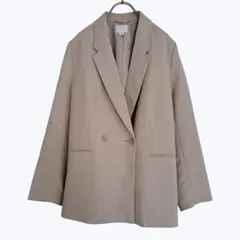 エイチアンドエム テーラードジャケット ベージュ 美シルエット きれいめ