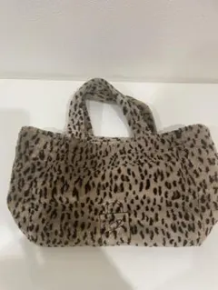 ヒョウ柄ファートートバッグ