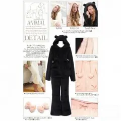 秋冬★キュート❤︎モコモコ・ルームウエア★アニマル★セットアップ★大きいサイズ