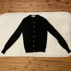 希少バイカラー　UNIQLO カシミヤ100%クルーネックカーディガンM