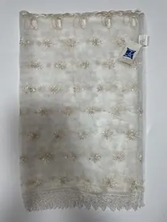 東京ロームアセット　カフェカーテン♡新品未使用 レース　刺繍　透け感　百貨店