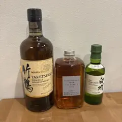 竹鶴 、フロム・ザ・バレル 、白州ミニボトル　3本セット 竹鶴 、フロム・ザ・バレル 、白州ミニボトル 3本セット - メルカリ