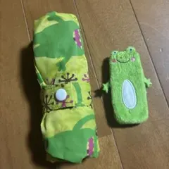 カエル柄 エコバッグ 収納ポーチ付き