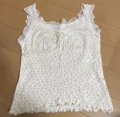 GRL レース花柄リブキャミソール 【ze888】