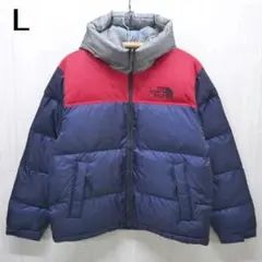 ザ ノースフェイス ヌプシ ハイブリッド ダウンジャケット ネイビー