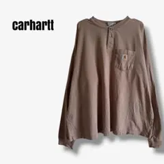 sy34526 Carhartt ヘンリーネック ロンT ビッグ フェード