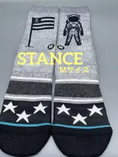 STANCE ソックス 宇宙飛行士 星柄 グレー24-26.5cmのサムネイル
