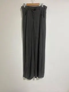 2000s GIORGIO ARMANI グレーワイドスラックス　ヘリンボーンのサムネイル