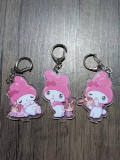 宇佐美 オリジナルコラボデザイン アクリルキーホルダー マイメロ 3個セット