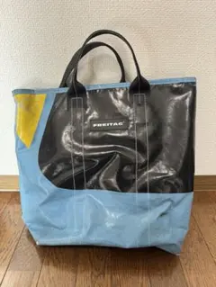 FREITAG トートバッグ 青/黒/黄色