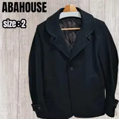 ABAHOUSE ブラック ピーコート サイズ2