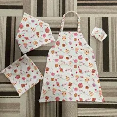 ☆スイーツ☆ハンドメイド　エプロン4点セット☆