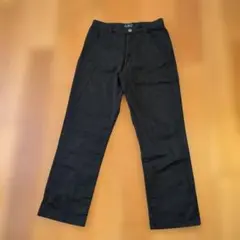 IY BASICS ブラックデニムパンツ(Ｌ)