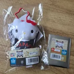 サンリオ タイトーくじ D賞 ハローキティーマスコット+クリアカード　セット