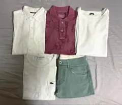 メンズトップスセット（シャツ・ポロ・Tシャツ・パンツ）