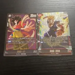 FB08-012 SR 孫悟飯:青年期　FB08-101 R 孫悟空：GT