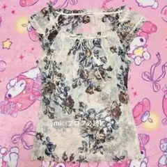 レストローズ♡花柄ブラウス♡ウィッシュコア森ガールフェアリーグランジ♡リボンのサムネイル