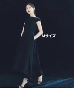 L'AUBE BLANC Keyneck Jacquard Dress　M