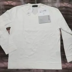 【新品】NANO UNIVERSE Ｖネック　ニットＴシャツ 日本製のサムネイル