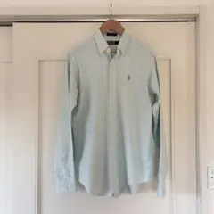 【MEN'S】美品 ポロ ラルフローレン コットンシャツ ストライプ M相当
