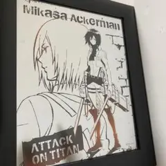 【進撃の巨人】イラスト入りミラー/ミカサ