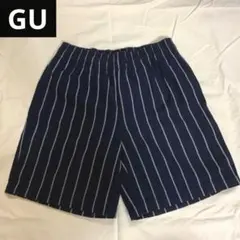 GU ストライプシェフパンツ シェフショーツ ハーフパンツ サーフ系 y2k