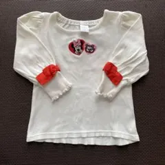 フタフタ ミニー 長袖 トップス リブ 女の子 95