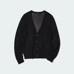 UNIQLO ユニクロ ライトVネックカーディガン Mサイズ ブラック