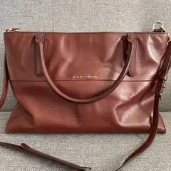 【COACH】ブラウン レザー ショルダーバッグ