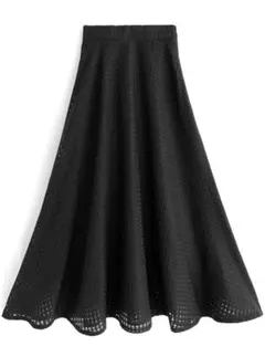 チェック柄シアーフレアスカート[kz271]