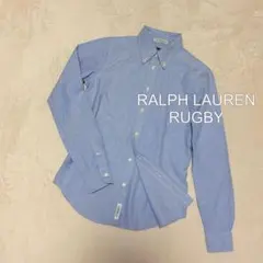 【RALPH LAUREN】 ラグビー オックスフォードBDシャツ ブルー S