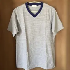 TOMORROWLAND メンズ　Tシャツ　ボーダー柄　M VネックT