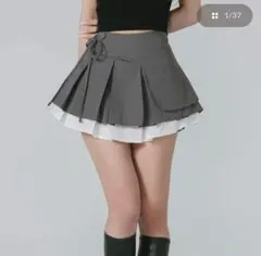 DarichダブルレイヤードプリーツミニスカートMのサムネイル