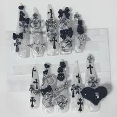 地雷系ネイルチップ サブカル ゴテゴテ ネイルチップ 量産型 GAL