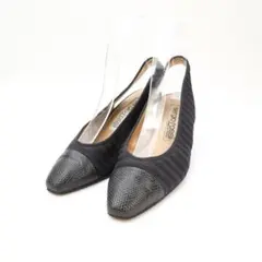 セルジオロッシ 35 22.5 スリングバックパンプス ネイビー/KD68