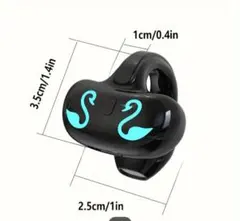 ワイヤレスイヤホン 耳クリップスタイル 緑