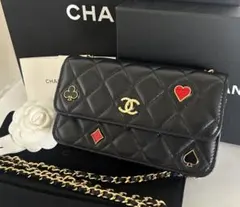 新品 ツイードリボンとシャネルチャーム付 シャネル ショルダーバッグ